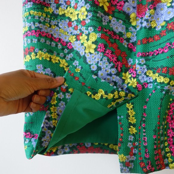 Talbots Green Multicolor Floral Print Pencil Skirt 2P 2 Petite - Picture 14 of 16